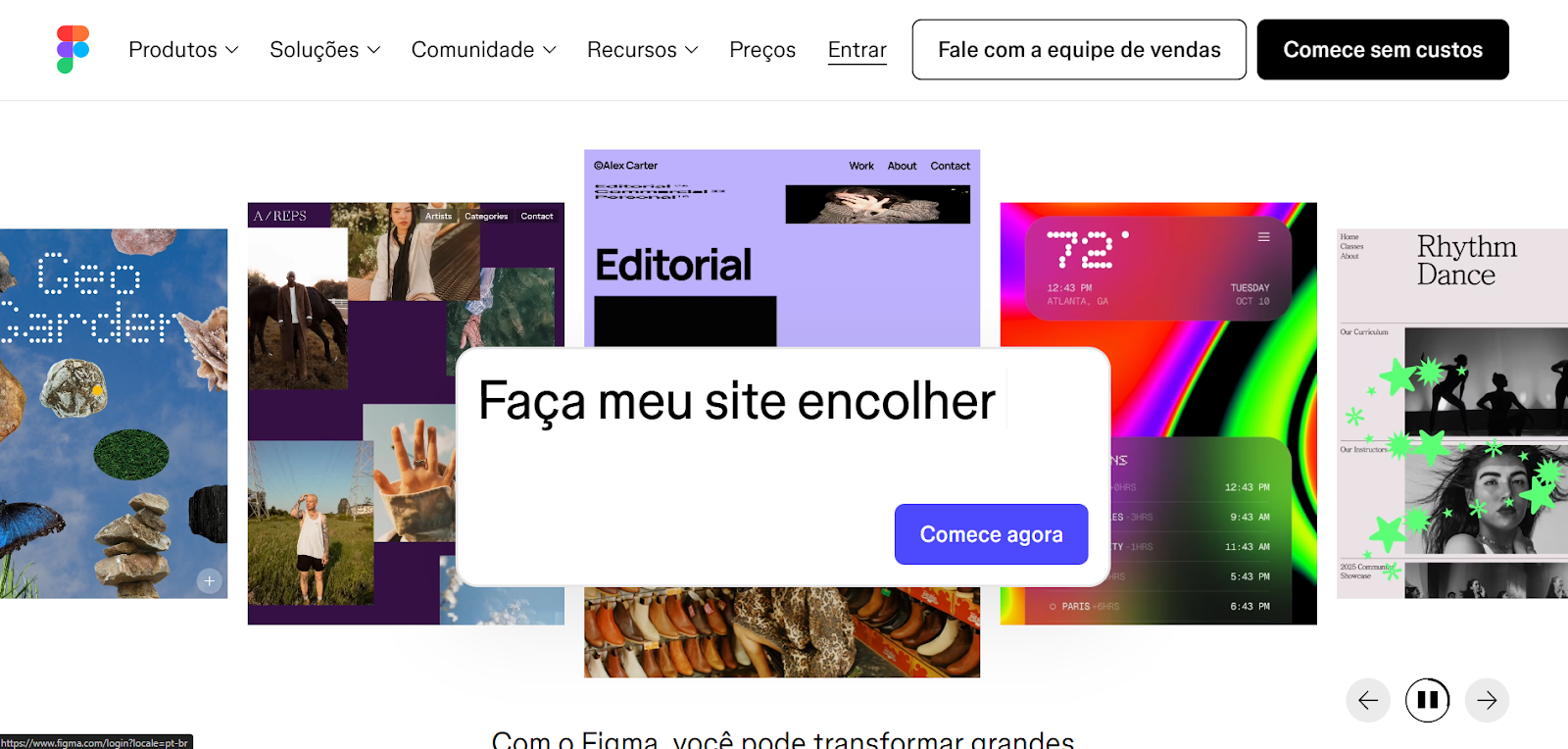 Captura de tela do Figma 
